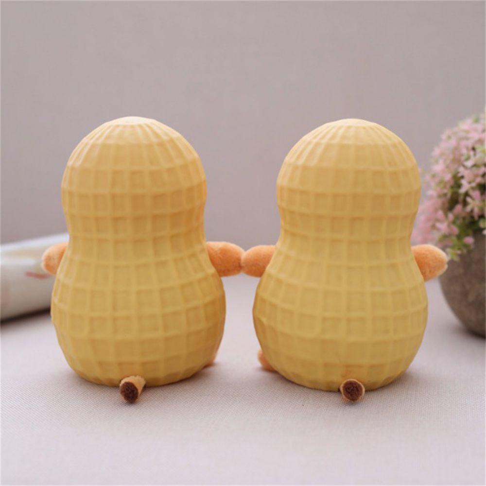 REBUY1 Gối Nhồi Bông Hình Hạt Đậu Phộng / Chuột 12cm Mềm Mại Trang Trí Nhà Cửa Dịp Giáng Sinh