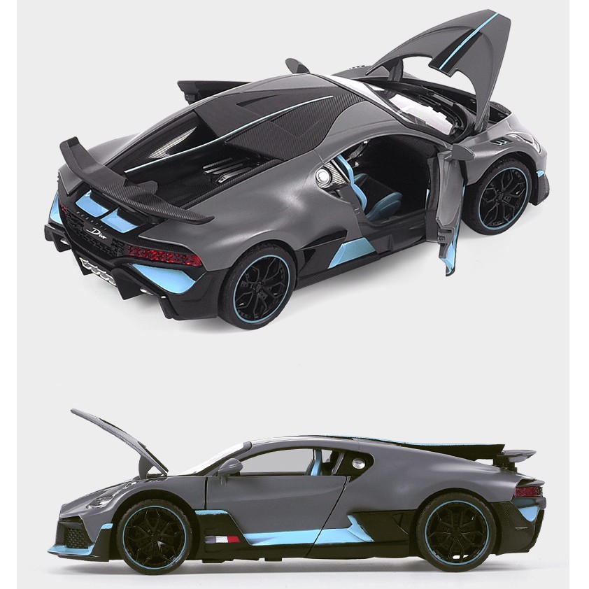 Mô hình siêu xe Bugatti Divo tỉ lệ 1:24 hãng Hengteng phong cách mạnh mẽ, thể thao