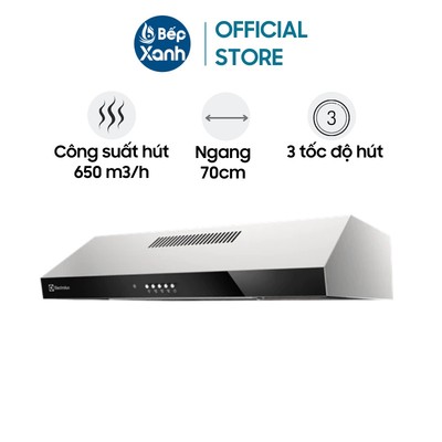 [FREESHIP HCM] Máy Hút Mùi Âm Tủ Electrolux ERF726SBA - Bộ Lọc Than Hoạt Tính - 70 cm