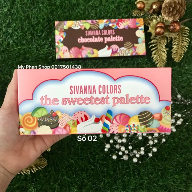 Bảng Màu Mắt 18 ô SIVANNA COLORS The Sweetest &amp; Chocolate Palette