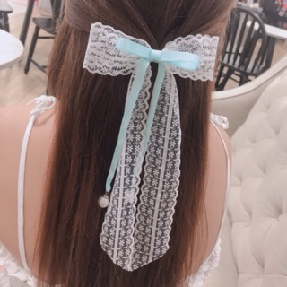 KẸP NƠ REN DÂY RUY BĂNG HẠT RỚT COSPLAY CỔ TRANG