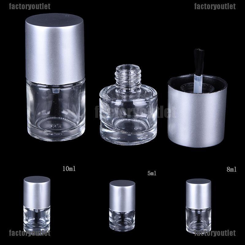 Lọ thủy tinh rỗng đựng sơn móng tay chất lượng cao 5 / 8 / 10ml