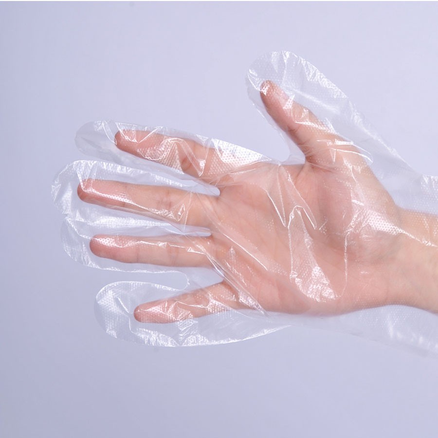 Găng tay nilon dùng 1 lần 1 hộp vệ sinh tiện lợi