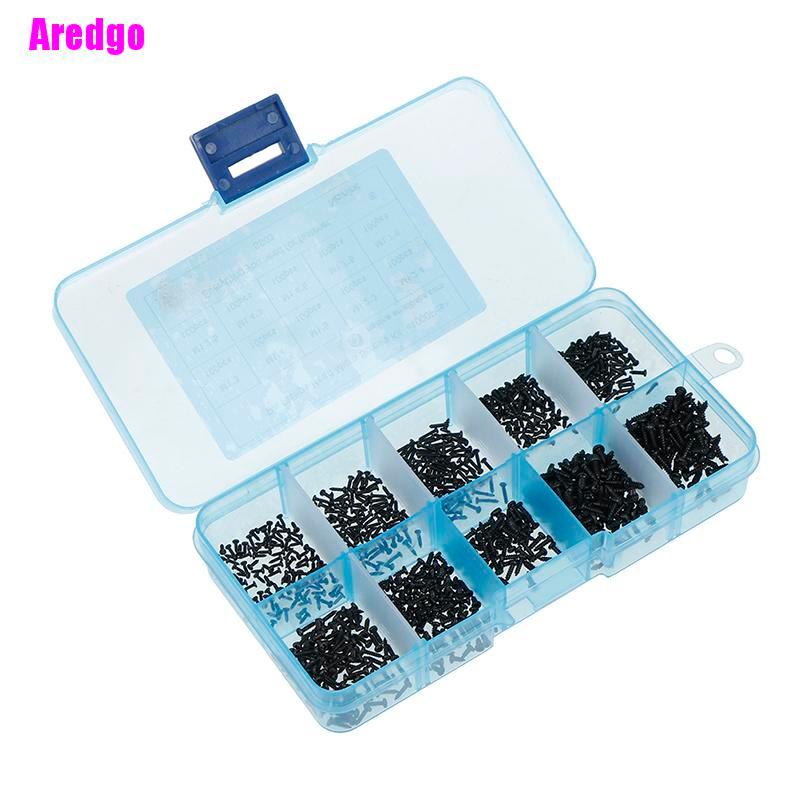 Bộ 1000 Ốc Vít Đầu Tròn M1 M1.2 M1.4 M1.7 Mix Pa Chuyên Dụng
