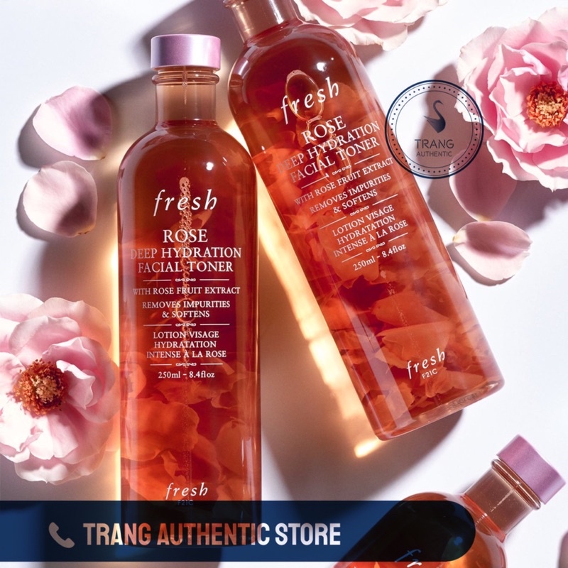 [HÀNG CHÍNH HÃNG] Nước hoa hồng Fresh Rose Deep Hydration Facial Toner