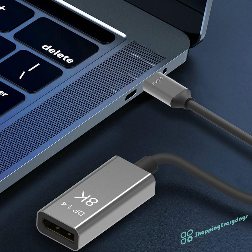 Dây Cáp Chuyển Đổi Dữ Liệu Loại C Sang Displayport 1.4 8k Hd