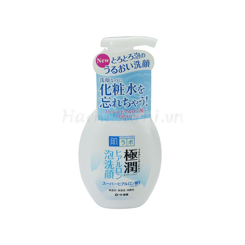 Sữa rửa mặt dạng bọt Hadalabo Rohto 160ml - Hachi Hachi Japan Shop