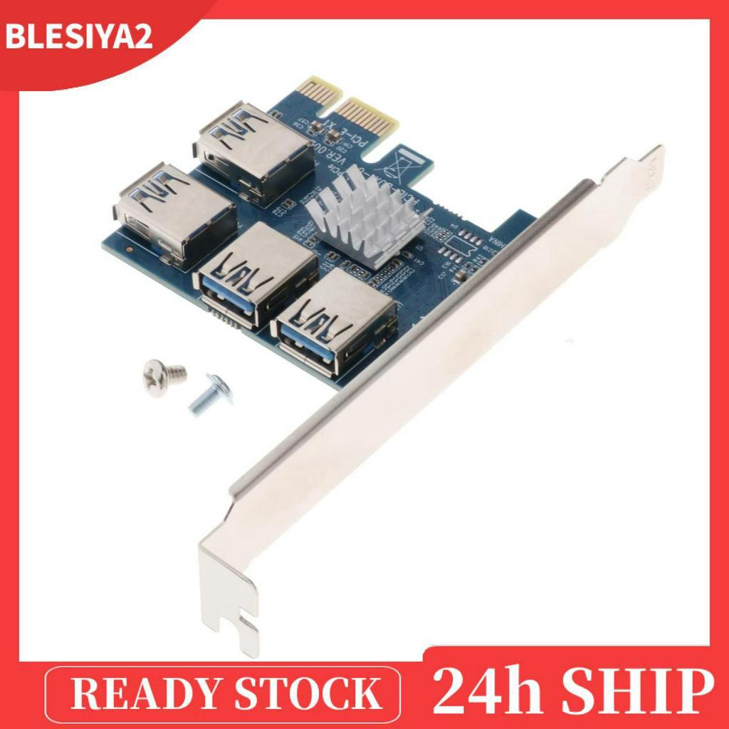 Card Chuyển Đổi PCI-E 1 Sang 4 USB 3.0 PCIE Express 16X Kèm Phụ Kiện