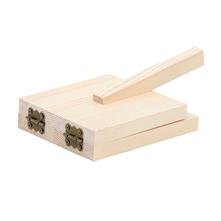 Cake dough press tool for making cakes
