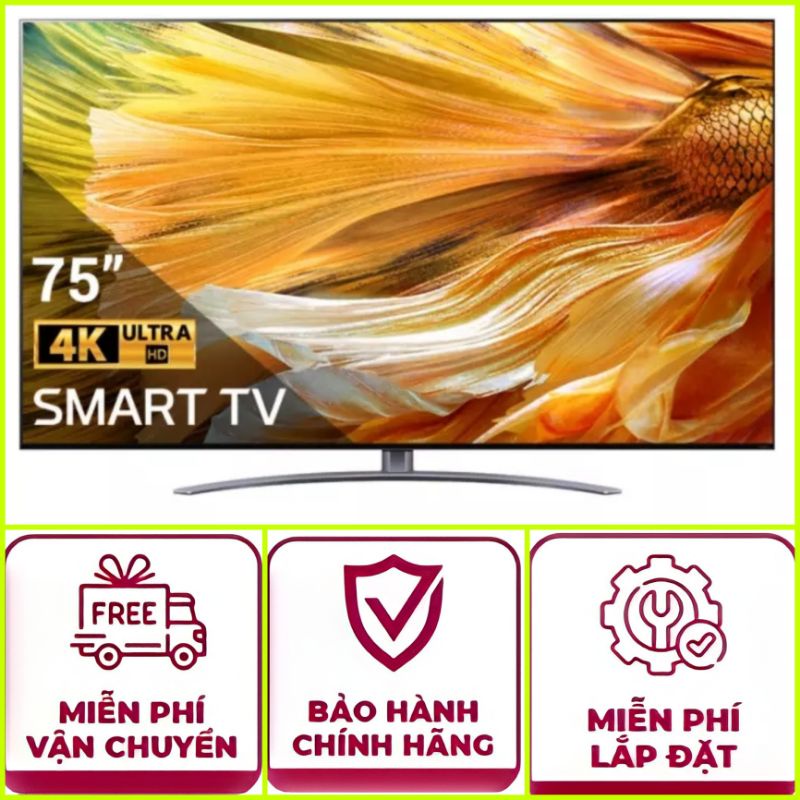 Smat Tivi LG 75QNED91TPA < Giá rẻ > chính hãng BH: 24 tháng tại nhà từ nhà sản xuất trên toàn quốc