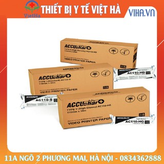 Giấy in nhiệt đen trắng siêu âm Accuchar