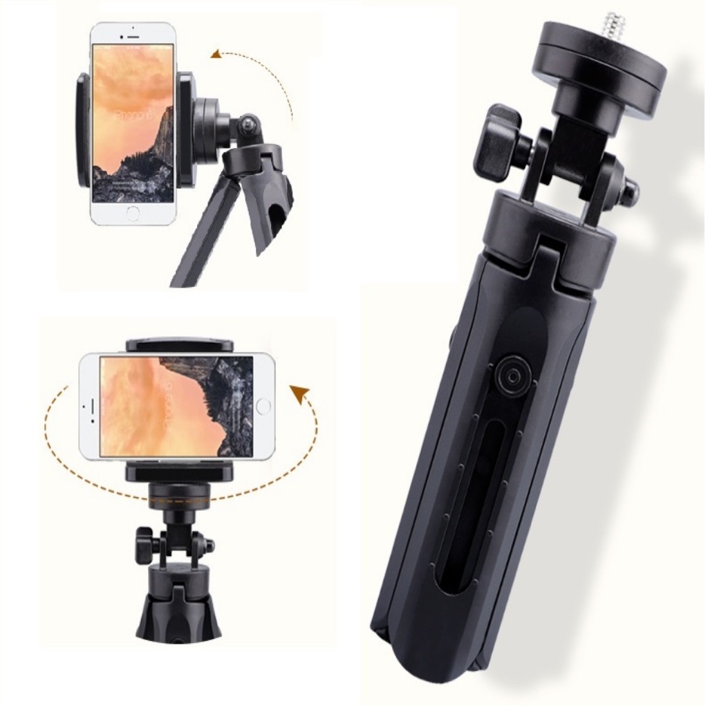 Gậy chụp ảnh 3 chân Tripod Support MT01, giá đỡ điện thoại, cây Livestream tự sướng mini xoay 360 độ