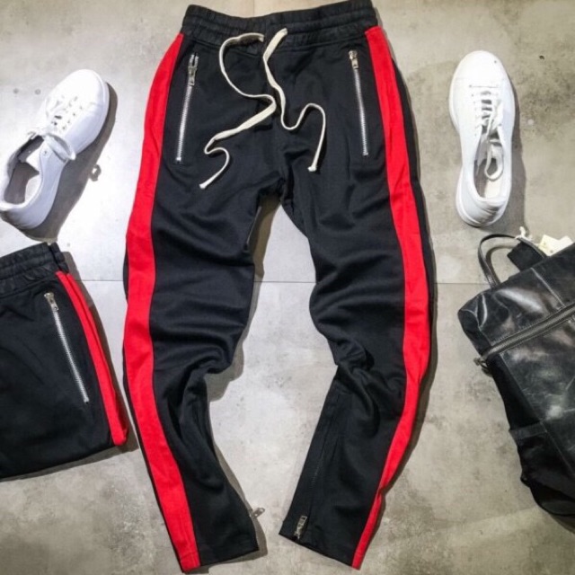 Quần thể thao trackpants 1 sọc phối zip cực ngầu | BigBuy360 - bigbuy360.vn