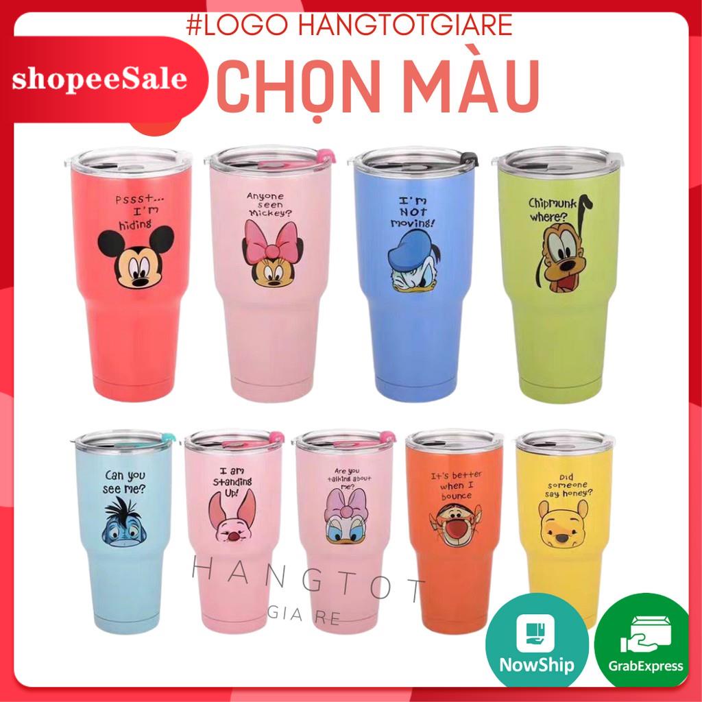 💖LỰA MÀU💖Ly Giữ Nhiệt YT Thái Lan 900ml + Nắp Chống Tràn + 2 Ống Hút + 1 Cọ Rửa + Túi Đựng