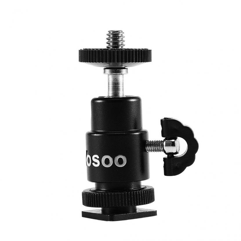 Đầu bóng mini gắn giá đỡ ba chân camera với đầu nối 1/4 tiện dụng