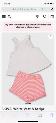 Set bộ hè bé gái Tu auth size 3-4y