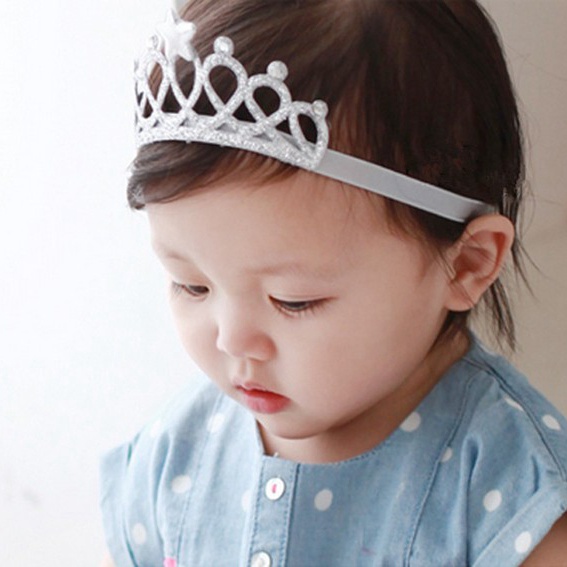 Băng Đô Vương Miện Công Chúa Cho Bé Gái Sơ Sinh
