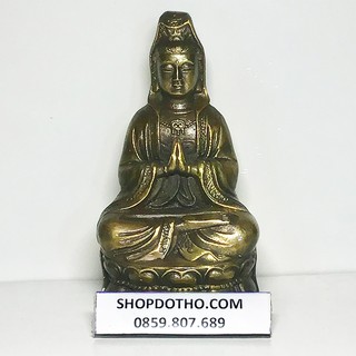 Tượng Phật Quan Âm Bằng Đồng Đặt Ô Tô Xe Hơi Kèm Văn Khấn