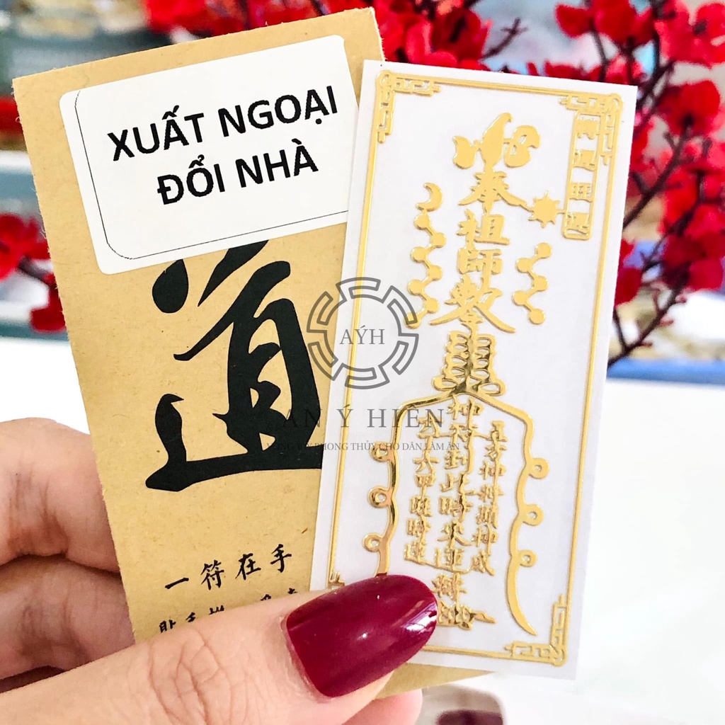 Bộ dán Xuất ngoại đổi đời( Đã trì chú, Decal linh phù dán điện thoại- GIÁ SỈ)