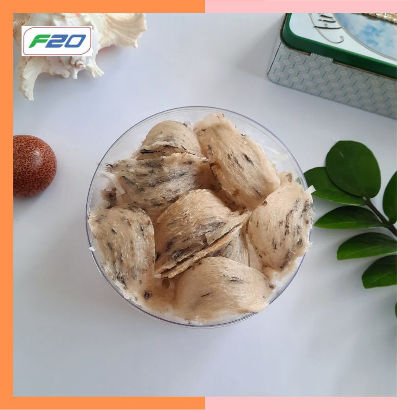 100gr Tổ yến thô hàng tuyển ít lông, già sợi nguyên chất 100% - Tặng Nhíp, Thố và đồ chưng