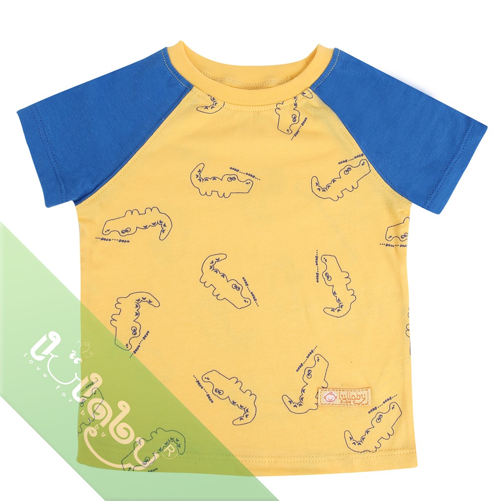 LULLABY Áo Cộc Tay Raglan Bé Trai