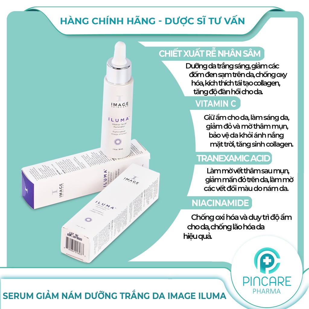 Serum dưỡng sáng da Image Iluma Intense Facial Illuminator 30ml - Hàng chính hãng - Nhà thuốc PinCare