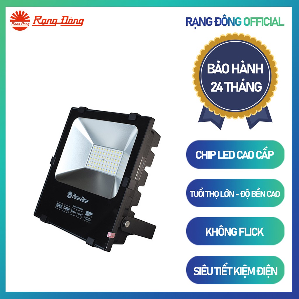 Đèn Pha LED 70W Rạng Đông Model: D CP06L 70W CHỐNG NƯỚC TỐT