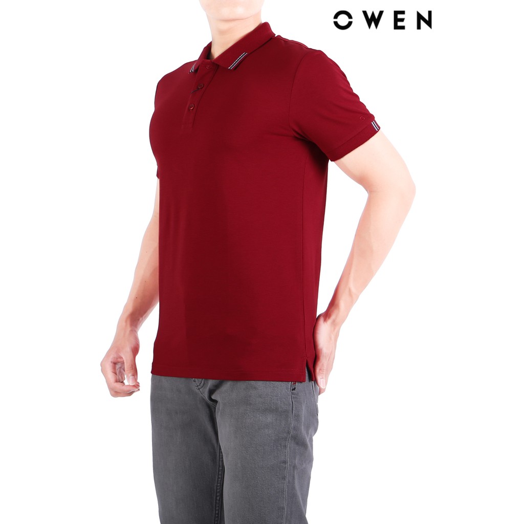 Áo polo ngắn tay nam OWEN Bodyfit màu đỏ - APV21878