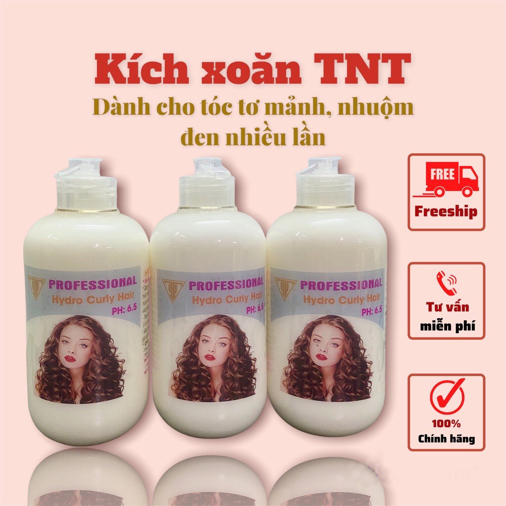 Kích xoăn TNT, thuốc kích xoăn tóc Hydro Curly Hair 450ml chính hãng công ty TNT