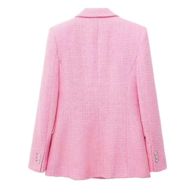 ÁO BLAZER HỒNG VẢI TWEET ZARA XUẤT XỊN TQXK