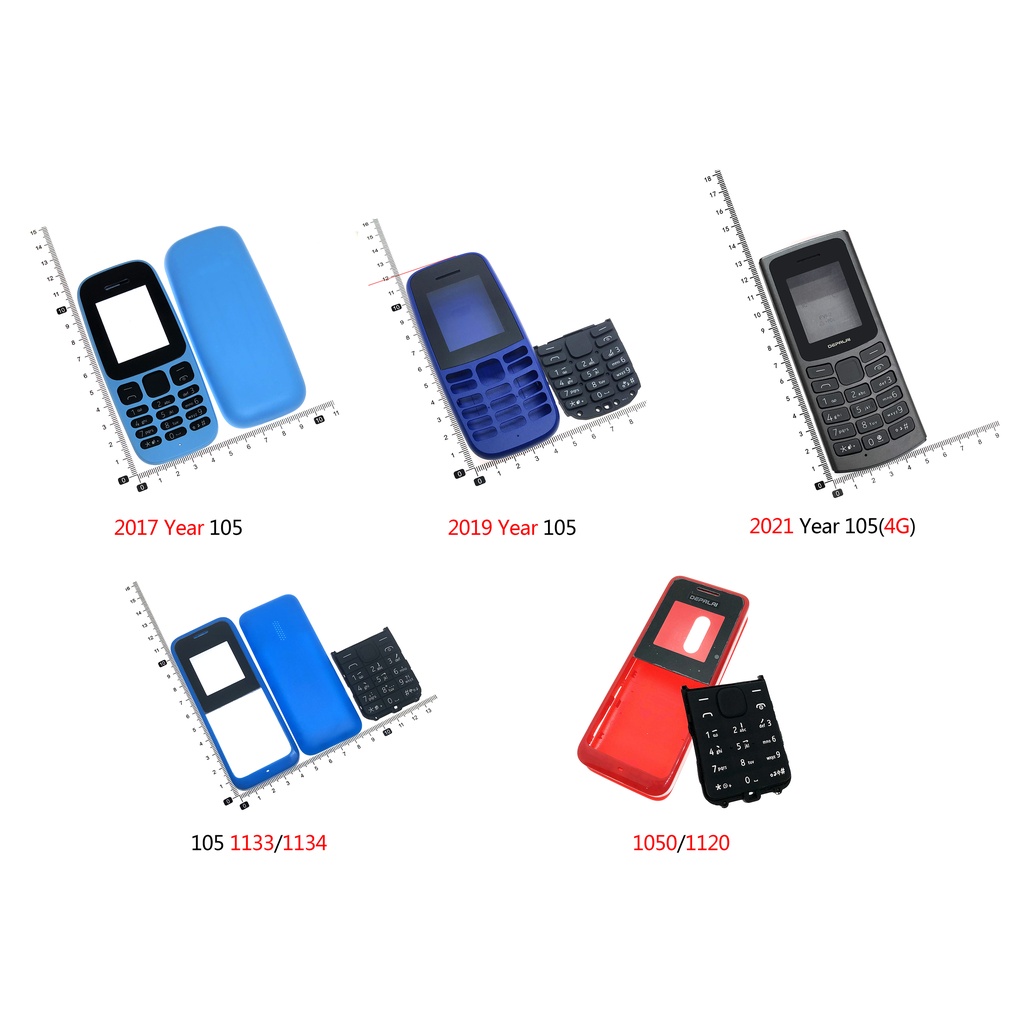 Ốp Điện Thoại Tích Hợp Bàn Phím Thay Thế Tiện Dụng Dành Cho Nokia 105 1050 1133 1134