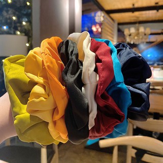 Dây Cột Tóc Vải Scrunchies Phi Bóng Nhiều Màu