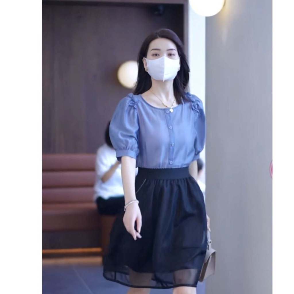 Áo Sơ Mi Chiffon Tay Ngắn Thời Trang Mùa Hè Dành Cho Nữ