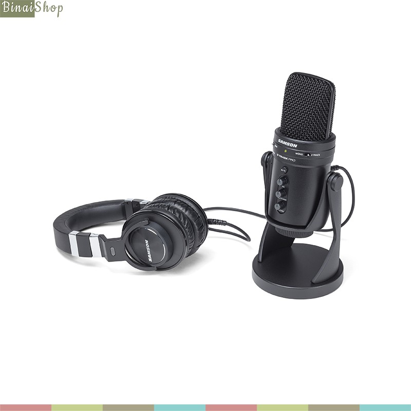 Micro USB Thu Âm Chuyên Dụng Cho Streamer, Podcaster, Youtuber Chuyên Nghiệp Samson G-Track Pro