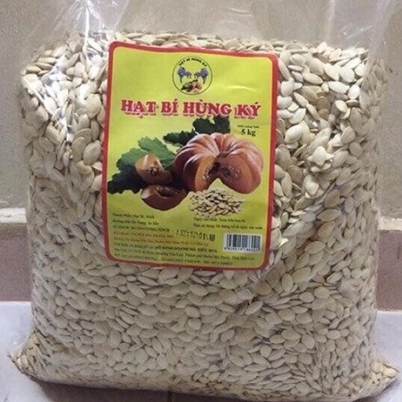 Hũ 500g Hạt Bí Ngô Rang Muối Hùng Ký -  Hạt Bí Ta Rang Củi