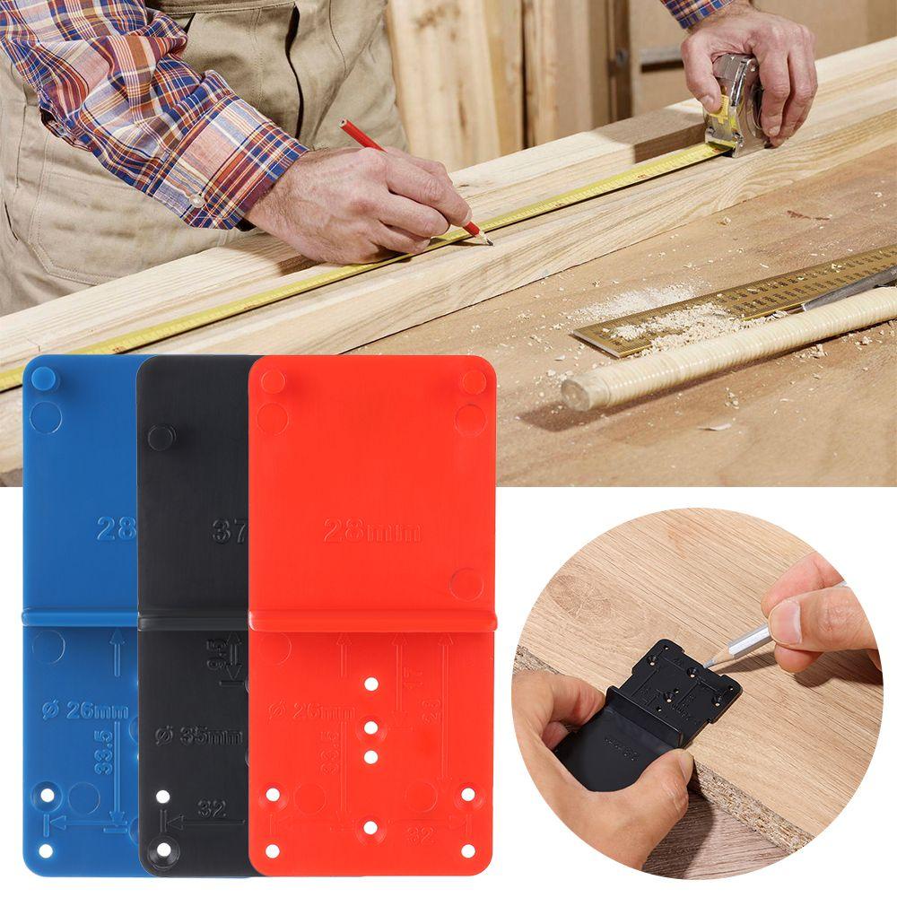 MUVAKO Dụng Cụ Định Vị Lỗ Khoan Bản Lề Mũi Khoan 28 / 37mm Bằng Nhựa Chuyên Dụng