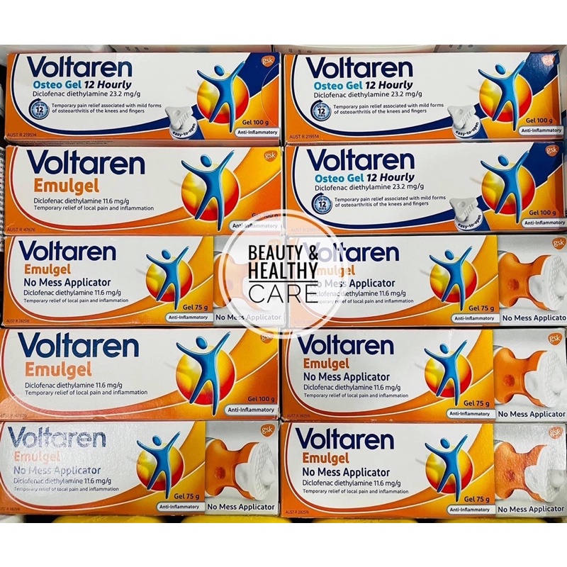 Dầu xoa bóp Voltaren Emulgel tuýp 75g - 100g Úc