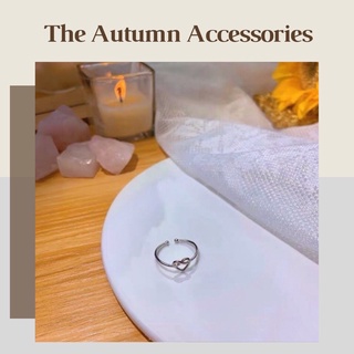 Nhẫn mạ bạc hình trái tim The Autumn Accessories - NT02