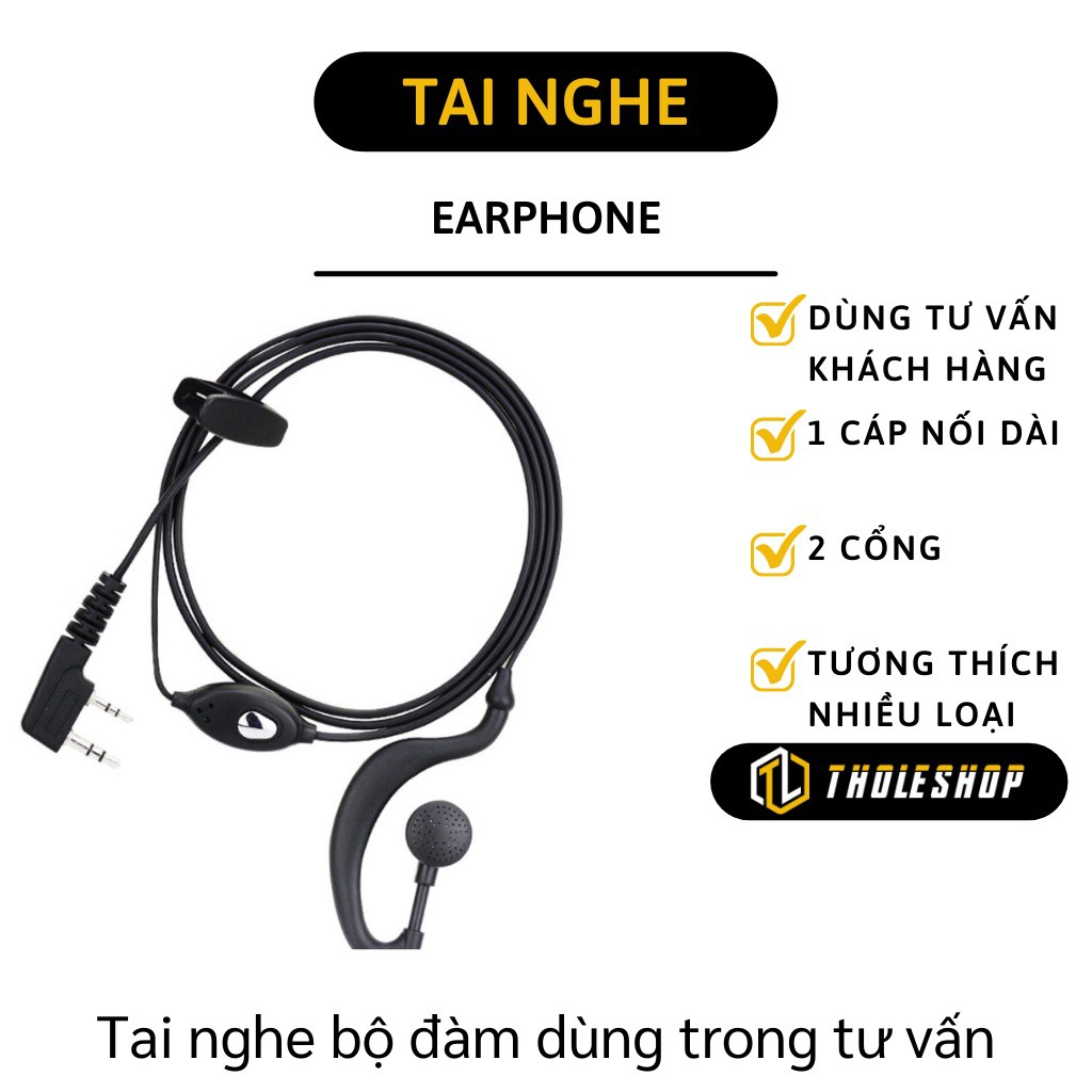 Tai nghe cho Bộ đàm - Tương thích hầu hết các loại bộ đàm hiện nay chiều dài 90cm 26