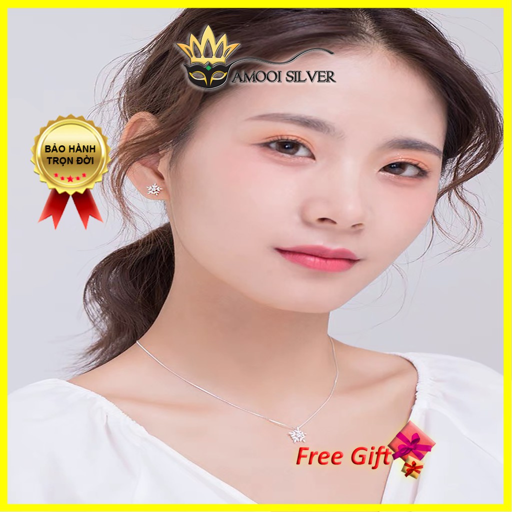 Dây chuyền bạc S925 hoa tuyết - Amooi Silver AD47