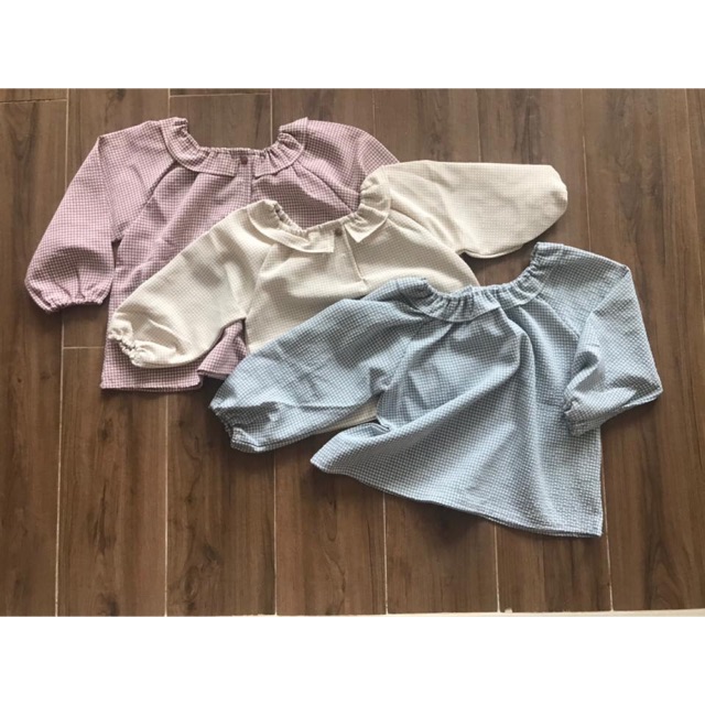 Áo kiểu linen cho bé