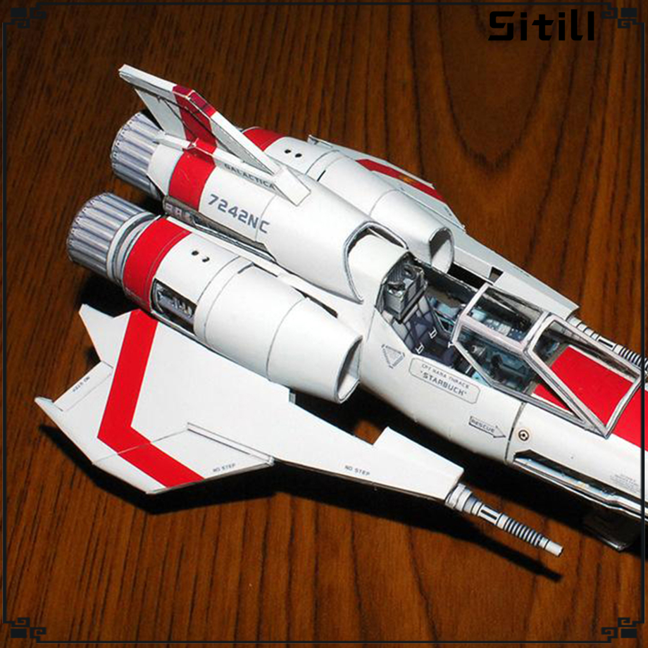 Mô Hình Tàu Chiến Battlestar Galactica Mk2 3d