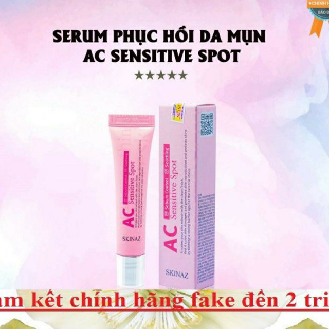 Bộ dưỡng da nhạy cảm Ac skinaz cho chị em da dầu mụn