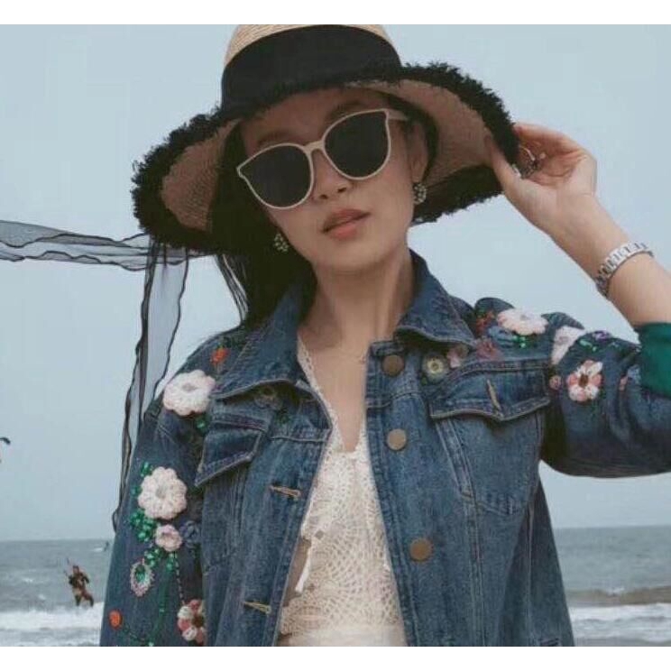 Kính mát gọn kim loại mới thời trang Hàn Quốc cỡ lớn cho nam và nữ