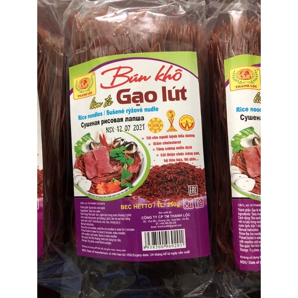 BÚN KHÔ LÀM TỪ GẠO LỨT, BÚN THANH LỘC