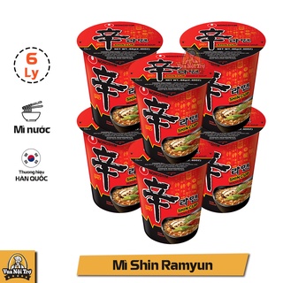 Combo 6 Ly Mì Cay Shin Ramyun Nongshim Hàn Quốc (68g/ly)