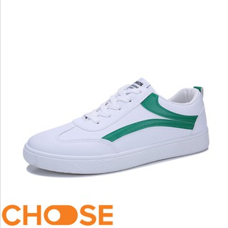 Giày Nam Bata Trắng Phối Hình V Màu Phong Cách Choose G2612