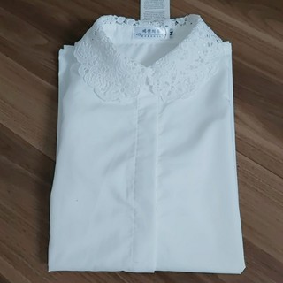 Áo sơ mi cổ phối ren công sở C001