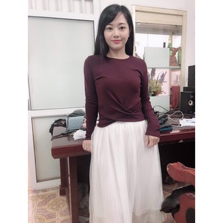 Áo xoắn a029 eo len Mongtoghi