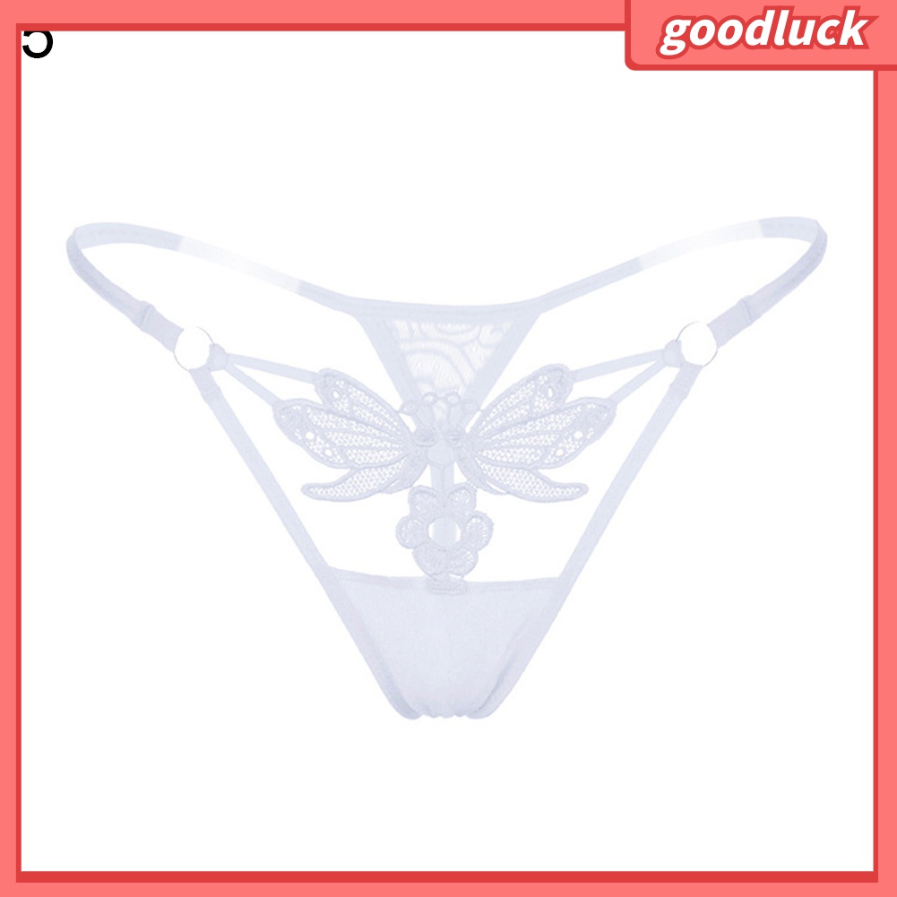 Quần Lót Lọt Khe Phối Ren Hình Hoa Bướm Nhìn Thấy Quyến Rũ Cho Nữ
